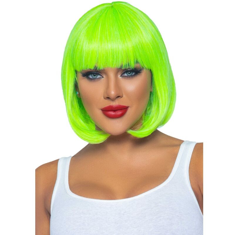 Leg Avenue - Perruque Bob Fluorescente Vert Fluo